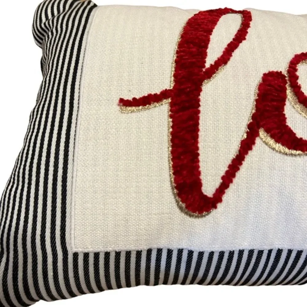 Black & White Love Accent‎ Pillow